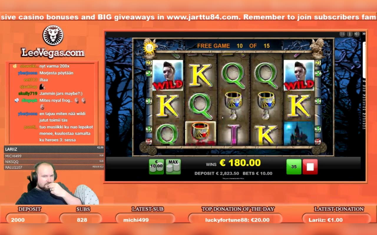 44 giri gratuiti alla fortuna del casinò